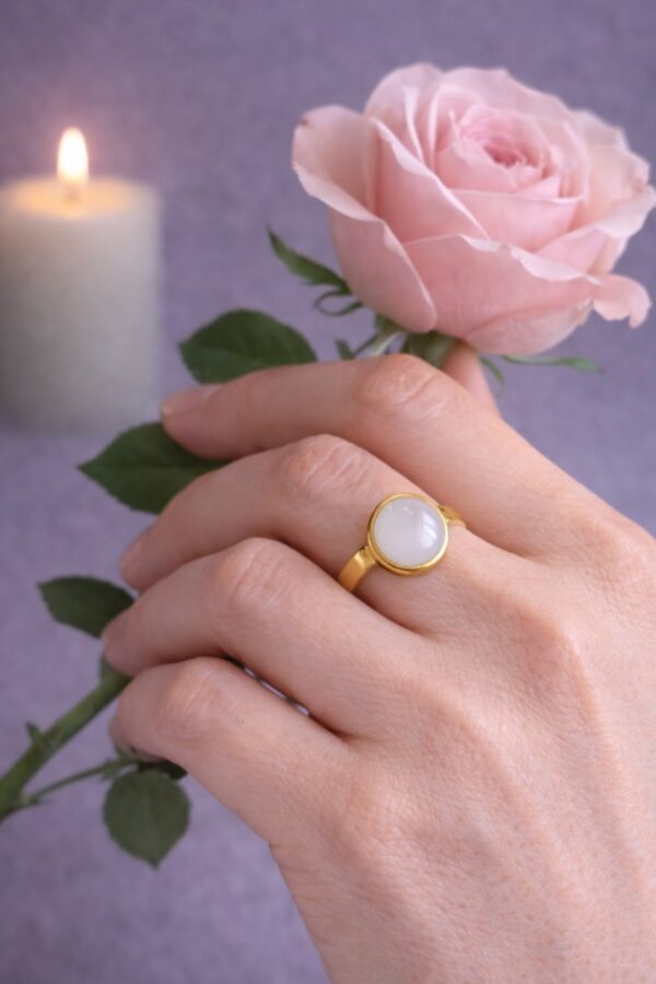 BAGUE PIERRE NATURELLE AMAZONITE