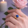BAGUE PIERRE NATURELLE SODALITE