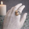 BAGUE DOUBLE PIERRES NATURELLES JASPE PAYSAGE