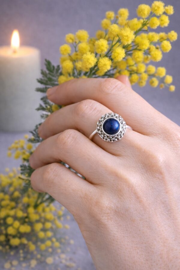 BAGUE FINE PIERRE NATURELLE LAPIS LAZULI