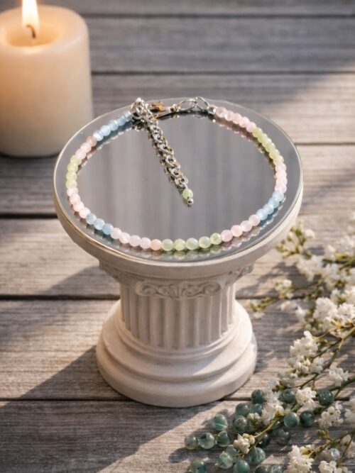 BRACELET PIERRES NATURELLES BERYL FACETTE
