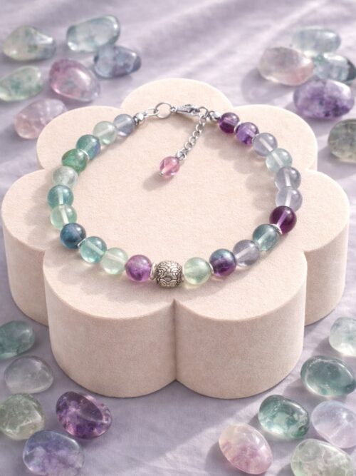 BRACELET PIERRES NATURELLES FLUORITE