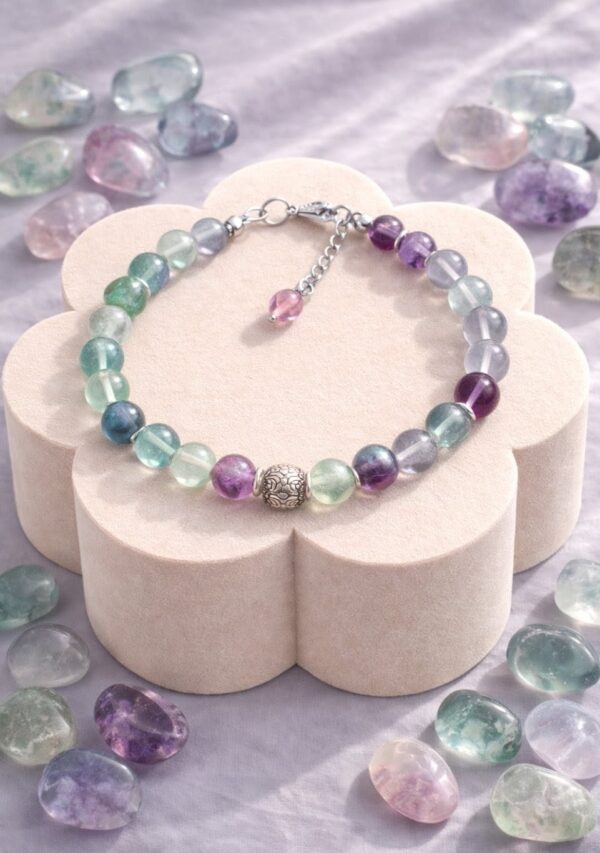 BRACELET PIERRES NATURELLES FLUORITE