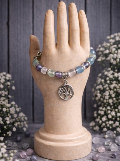 BRACELET PIERRES NATURELLES FLUORITE