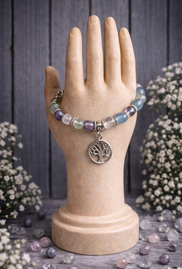 BRACELET PIERRES NATURELLES FLUORITE