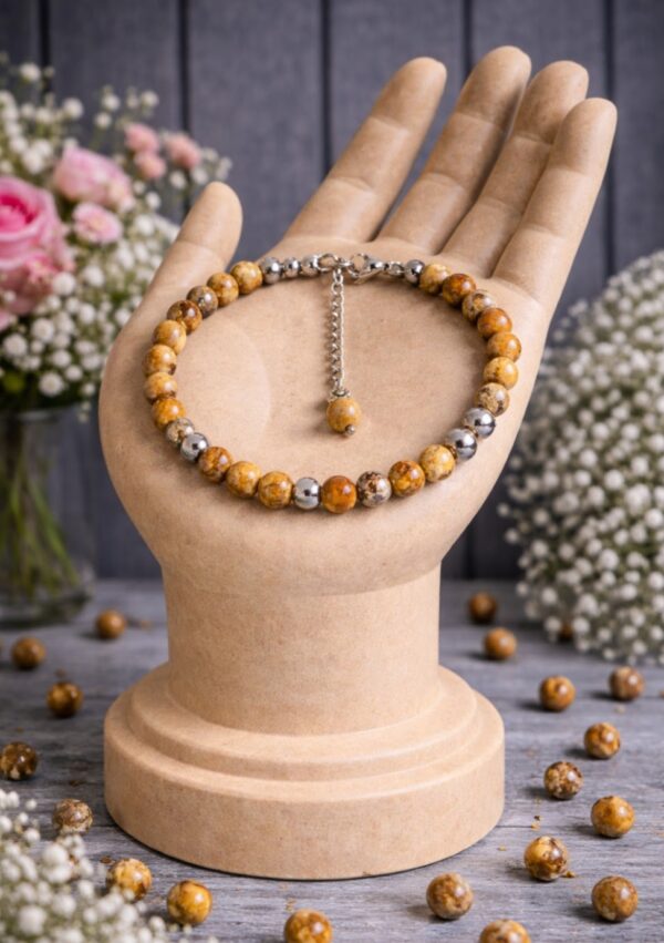 BRACELET PIERRES NATURELLES JASPE PAYSAGE