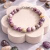 BRACELET PIERRES NATURELLES LEPIDOLITE