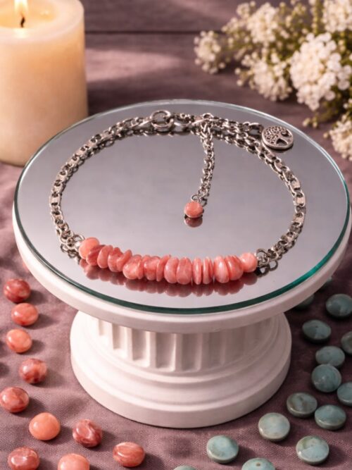 BRACELET PIERRES NATURELLES RHODOCHROSITE