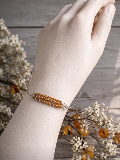 BRACELET PIERRES NATURELLES OEIL DE TIGRE FACETTE