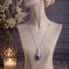 CHAINE ET PENDENTIF PIERRE NATURELLE AMETHYSTE