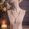 CHAINE ET PENDENTIF PIERRES NATURELLES RHODONITE