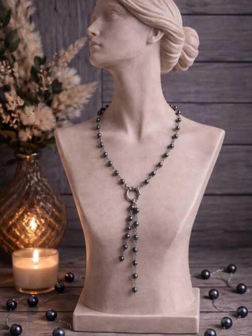 COLLIER  PIERRES NATURELLES HEMATITE