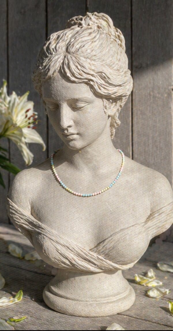 COLLIER RAS-LE-COU PIERRES NATURELLES BERYL FACETTE