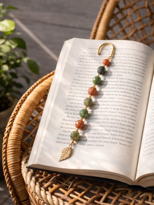 MARQUE-PAGES PIERRES NATURELLES AGATE INDIENNE FACETTEE